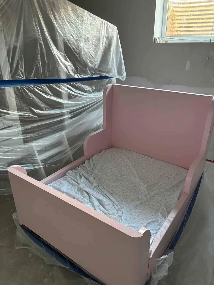 Ikea kid bed pink used