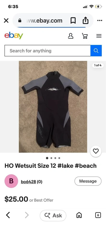 HO Sports Wetsuit Junior Sz 10 - photo 5