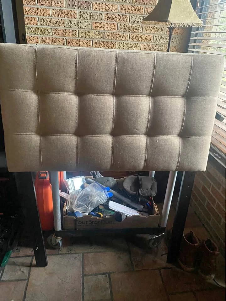 Twin Upholstered Headboard (metal frame also available)