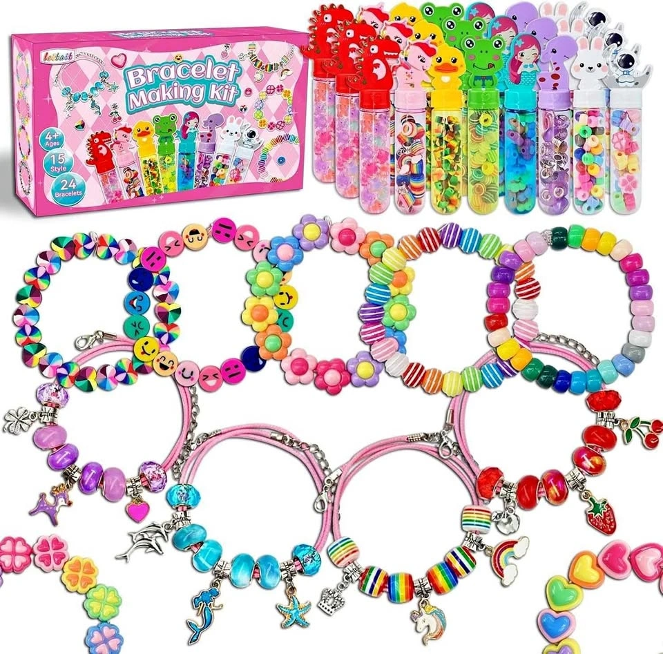 24 Pack Bracelet Wands, Charm Bracelet Jewelry Making Kit