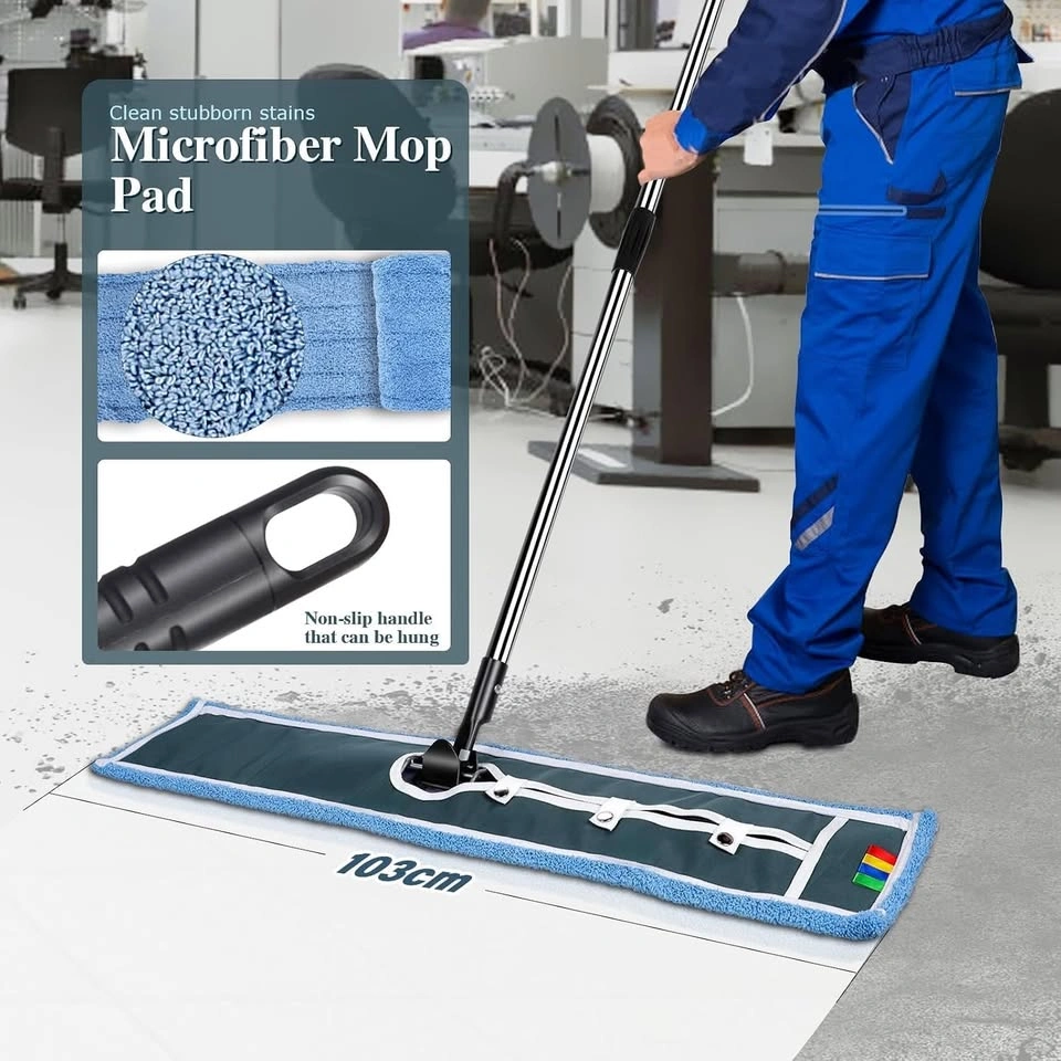 42" Heavy Duty Commercial Mop, Industrial Flat Mop for Floor, 2 - photo 5