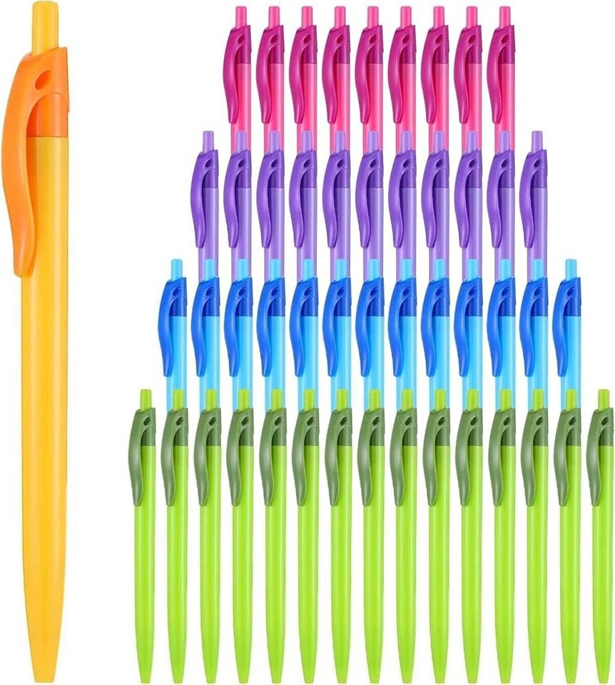 100 pack Retractable Ballpoint Pens 1.0mm