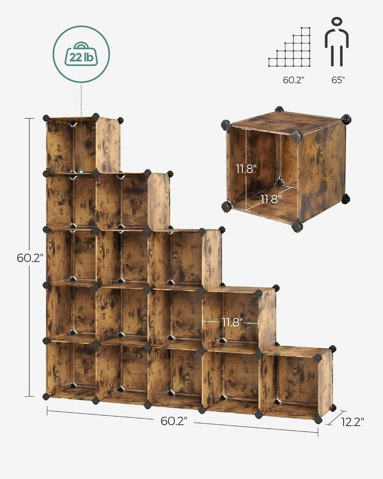 16 Cube Storage Organizer DIY Closet Organizer - photo 5