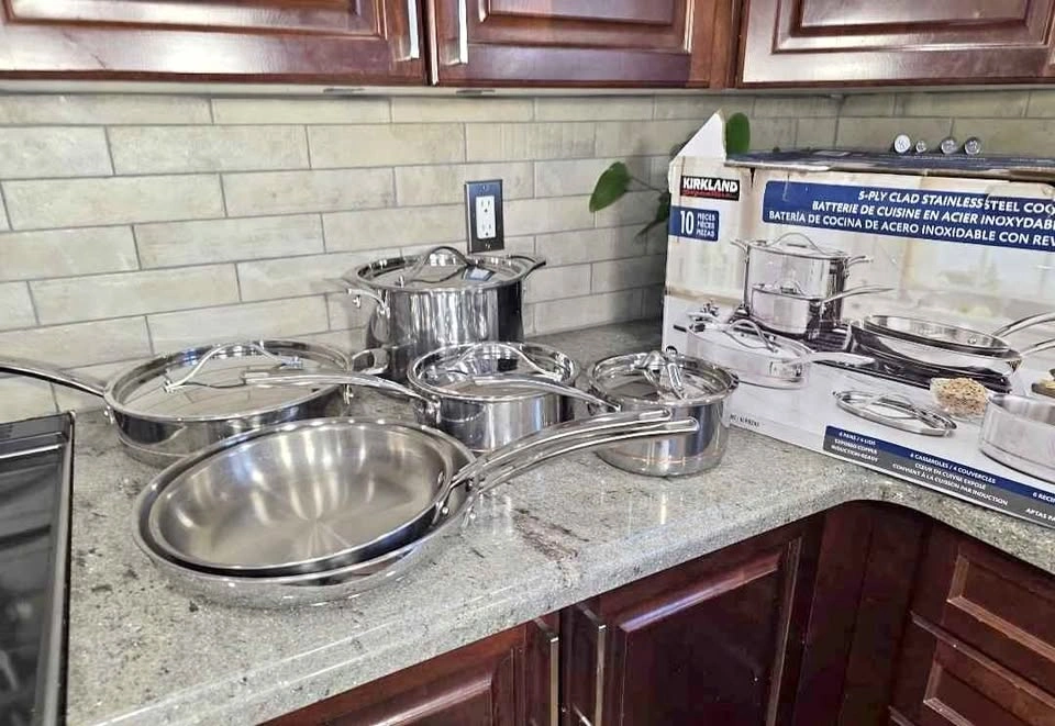 Kirkland 5-Ply Stainless Steel Pot and Pan Set