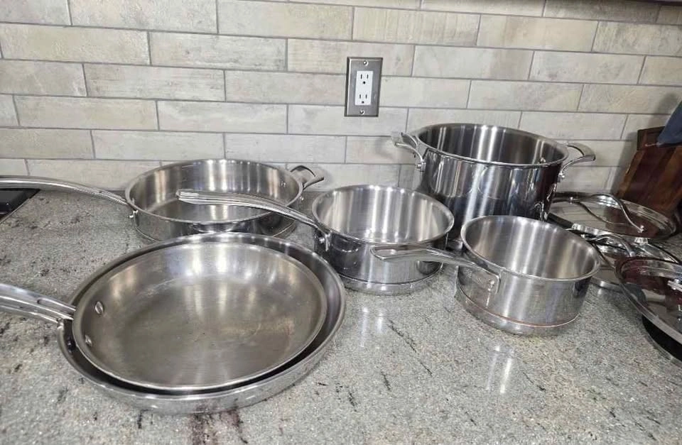 Kirkland 5-Ply Stainless Steel Pot and Pan Set - photo 2