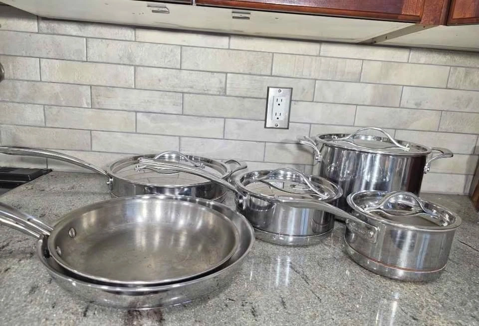 Kirkland 5-Ply Stainless Steel Pot and Pan Set - photo 4