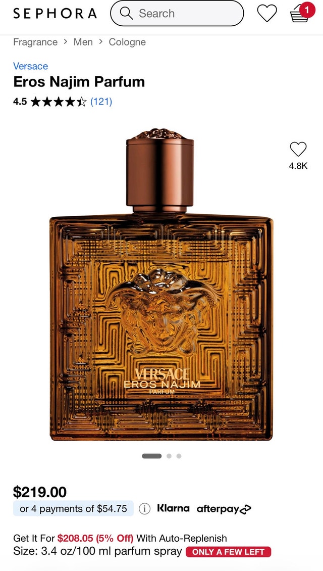 Versace Eros Najim Parfum - 100 mL