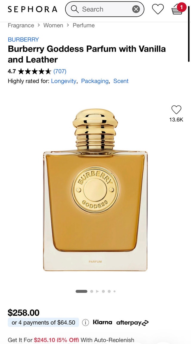 Burberry Goddess Parfum 100 ml