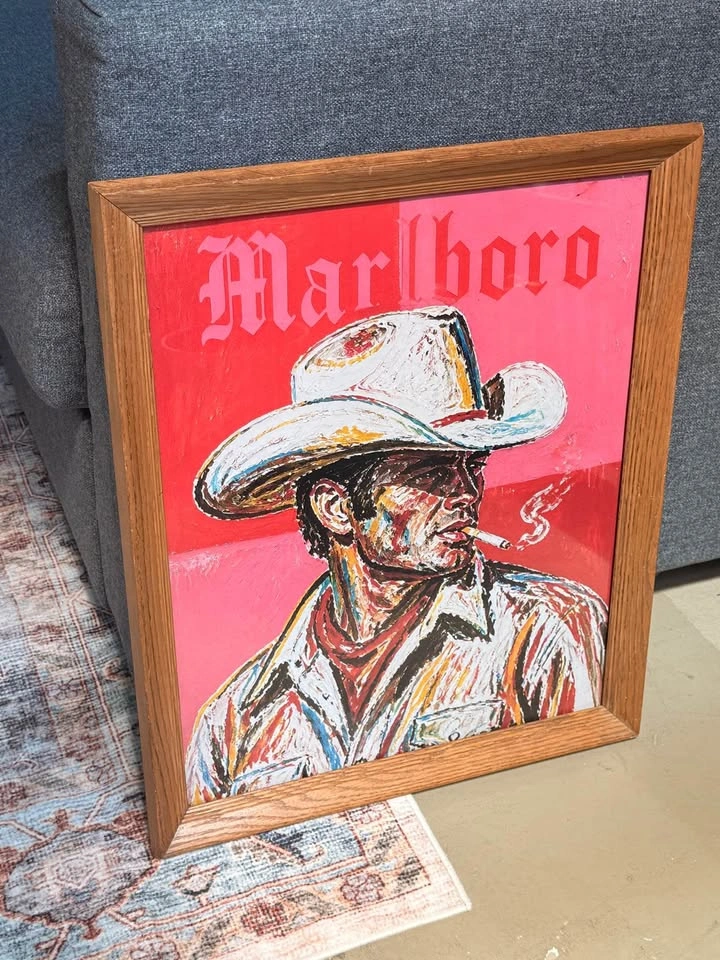 16x20 Framed Vintage Cowboy Pop Art - photo 2