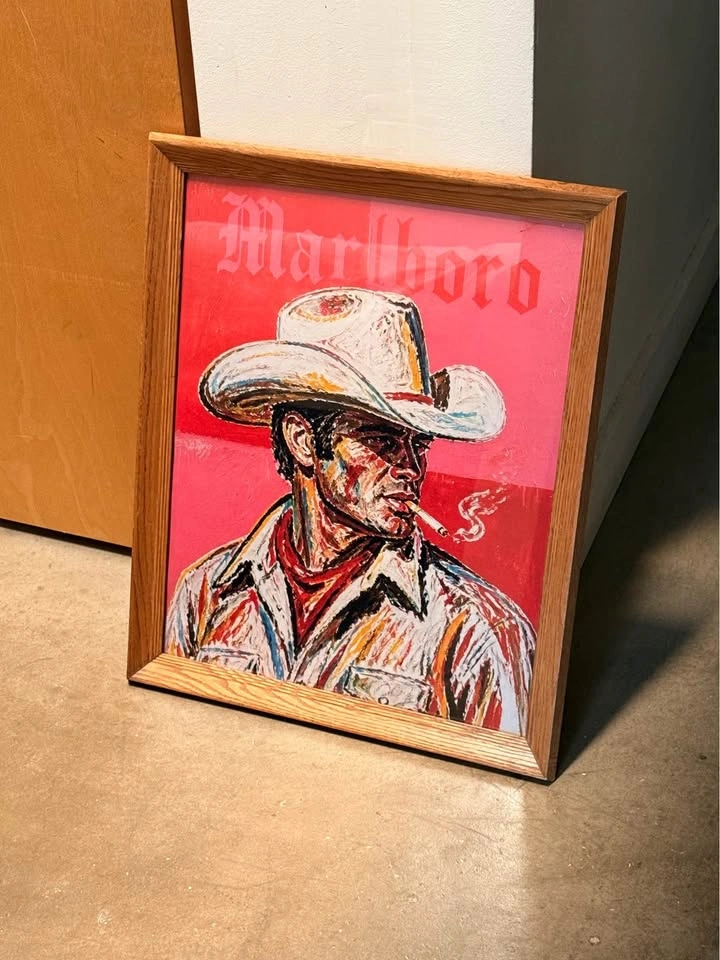 16x20 Framed Vintage Cowboy Pop Art - photo 4