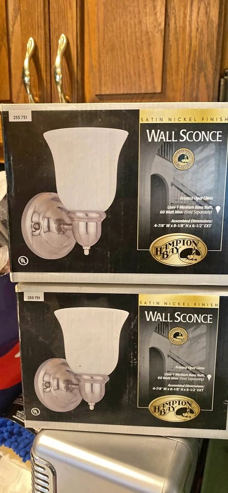 2 - Hampton Bay Wall Sconces