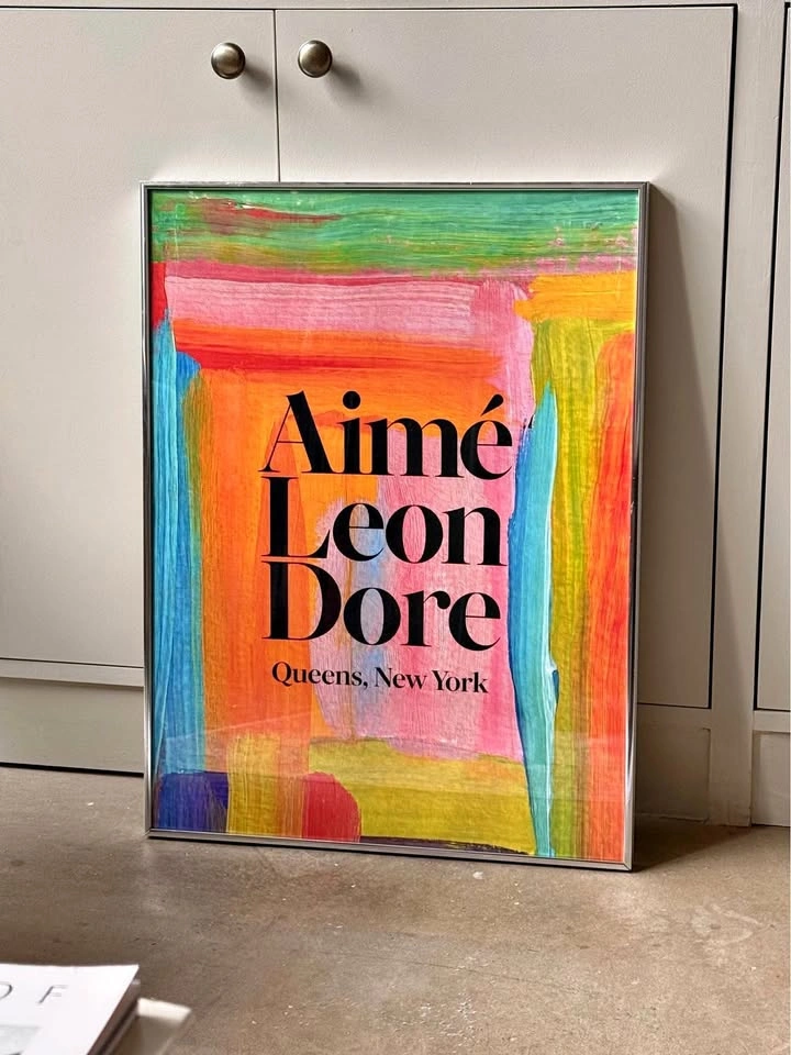 AIMÉ LEON DORE 18x24 Colorful Framed Art Print