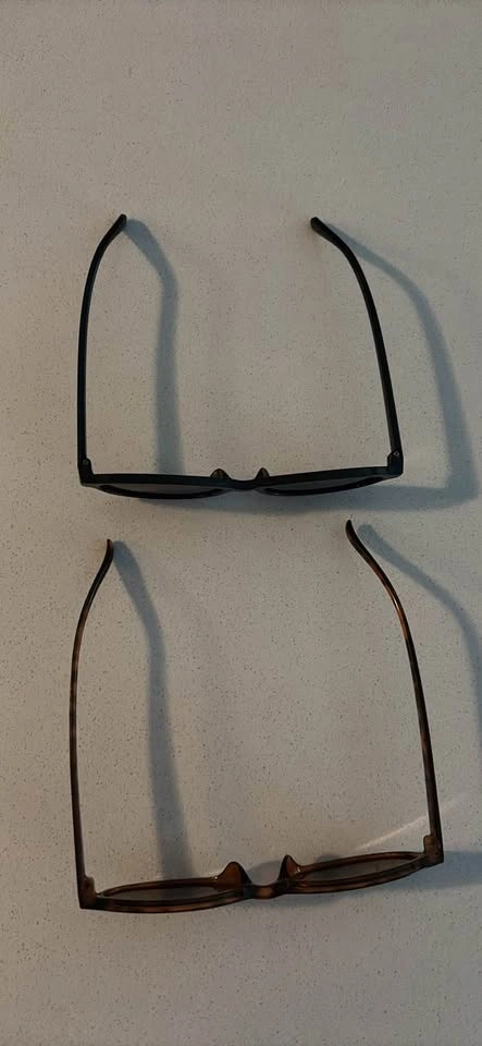 Set of 2 Oval Sunglasses - Black and Tortoise Shell - photo 2
