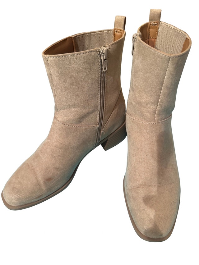 Tan Suede Ankle Boots - photo 2