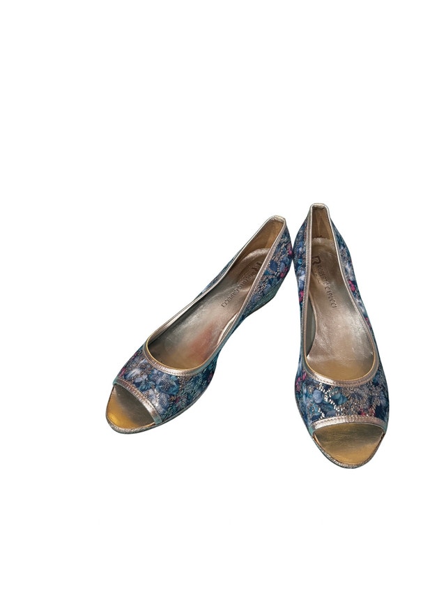 Roberto Capucci Floral Wedge Shoes