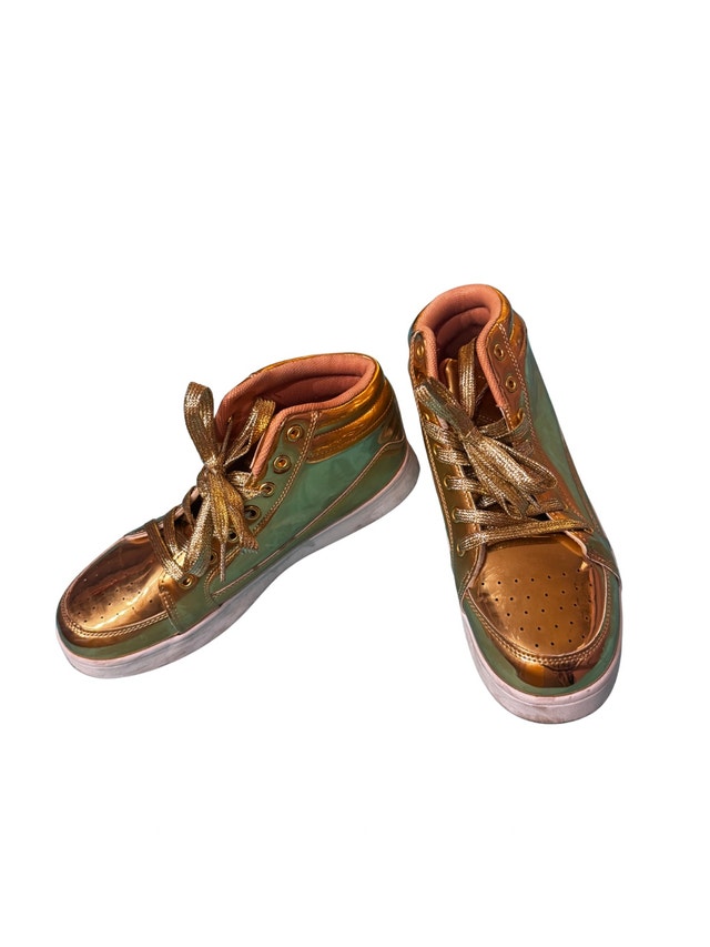 Metallic Gold High Top Sneakers - photo 2