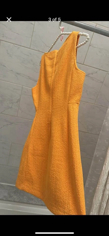 Orange Mini Dress (ZARA-small) NEW - photo 4