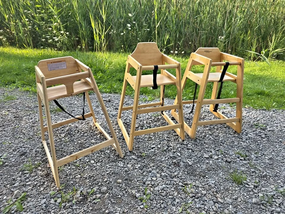 Commercial Wooden Restaurant High Chairs For Sale