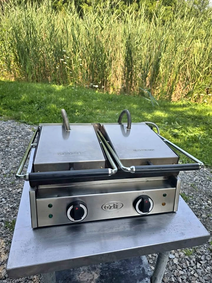 Ozti Double Commercial Panini Grill For Sale!