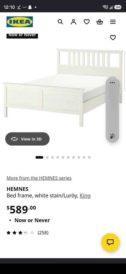 Ikea Hemnes King Bed Frame - photo 2