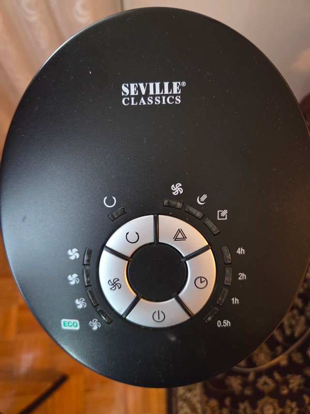 Seville Classics 40 inch Oscillating Tower Fan - Black - photo 2