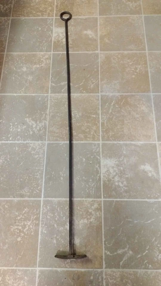Vintage black Wrought Iron Fireplace mover - photo 2