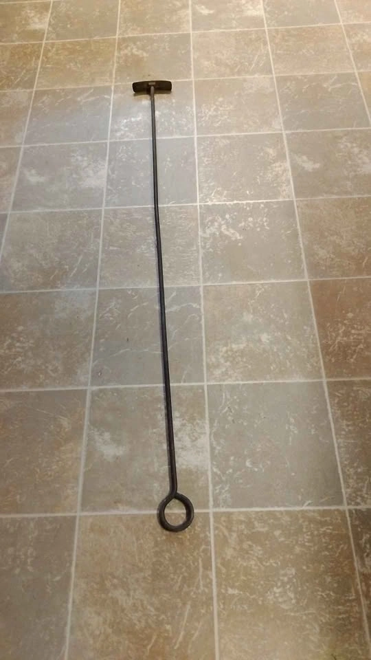 Vintage black Wrought Iron Fireplace mover - photo 3