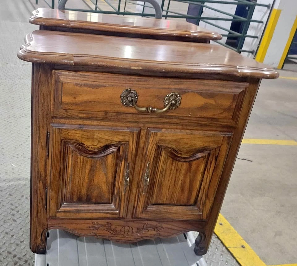 Pair of Vintage Keller Solid Wood Nightstands / Accent Cabinets