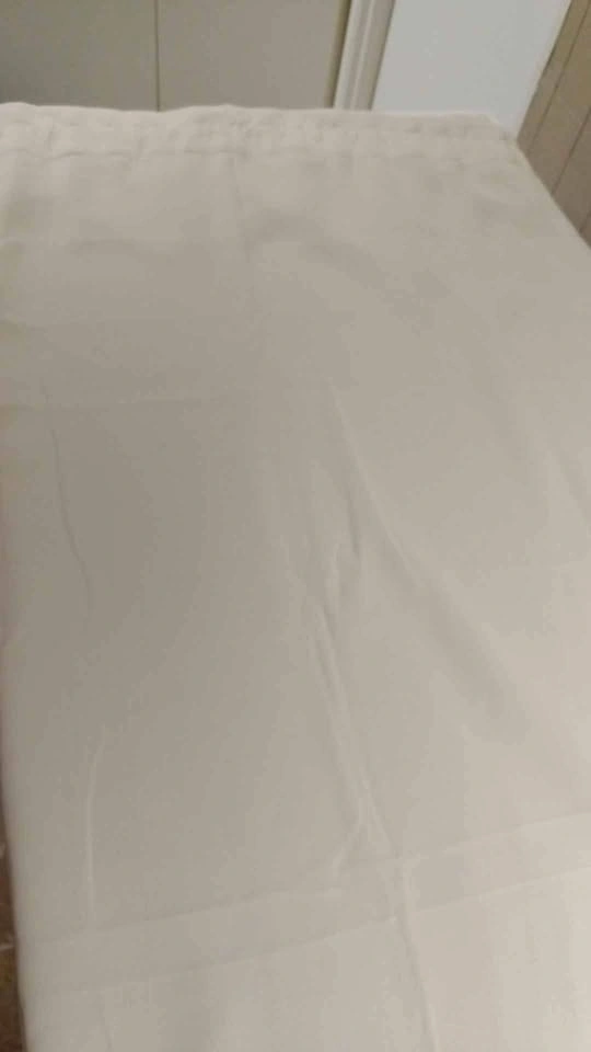 2 panels of Beige Blackout Curtains 38" W by 74" L - photo 2
