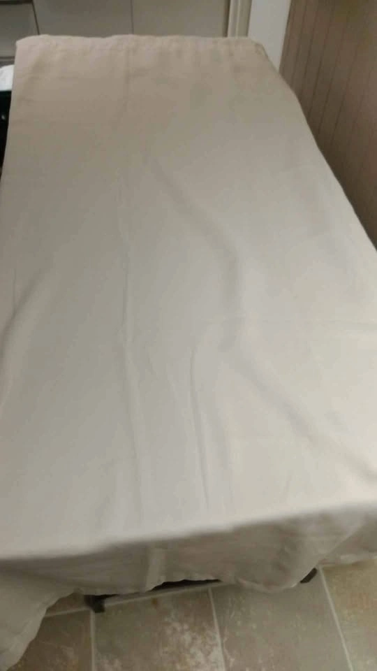 2 panels of Beige Blackout Curtains 38" W by 74" L - photo 3