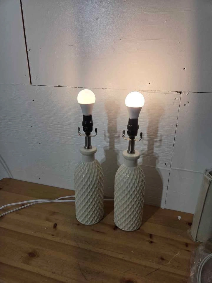Farmhouse Ceramic Table Lamps Set of 2 - photo 5