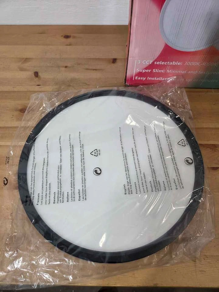 6 Pack 16 Inch LED Ceiling Lights Black - photo 3