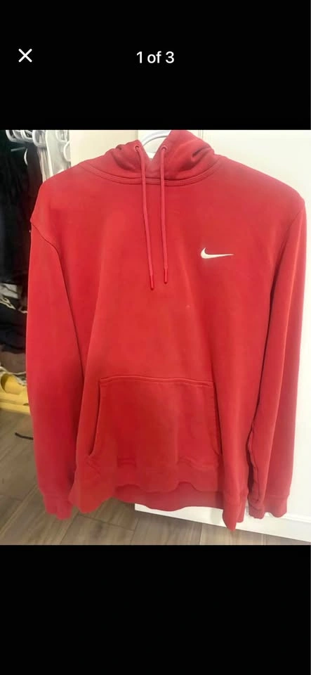 Red Nike hoodie