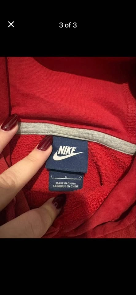 Red Nike hoodie - photo 3