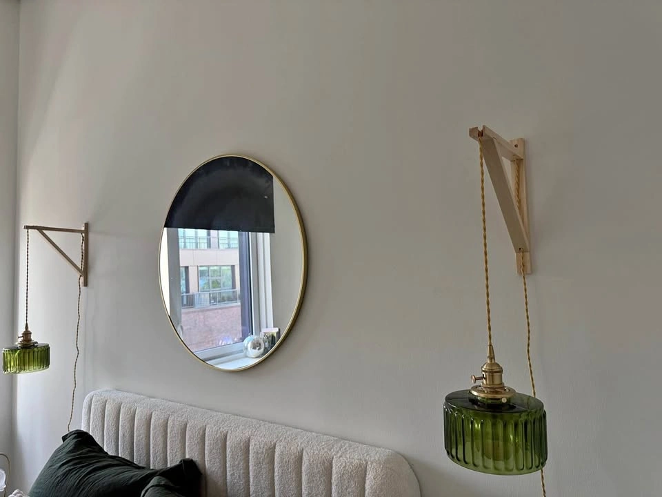 Green Pendant Lights (Set of 2)
