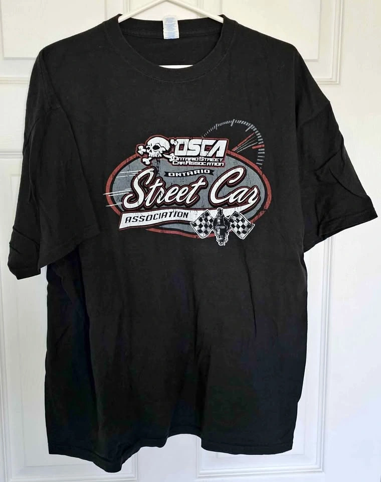 OSCA Ontario Street Car Association Drag Racing T-Shirt - Size X