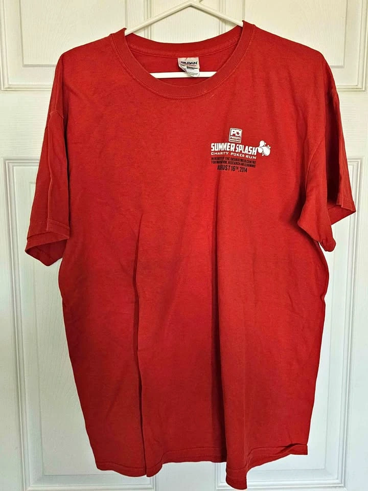 Summer Splash Charity Poker Run 2014 Graphic T-Shirt - Size Larg