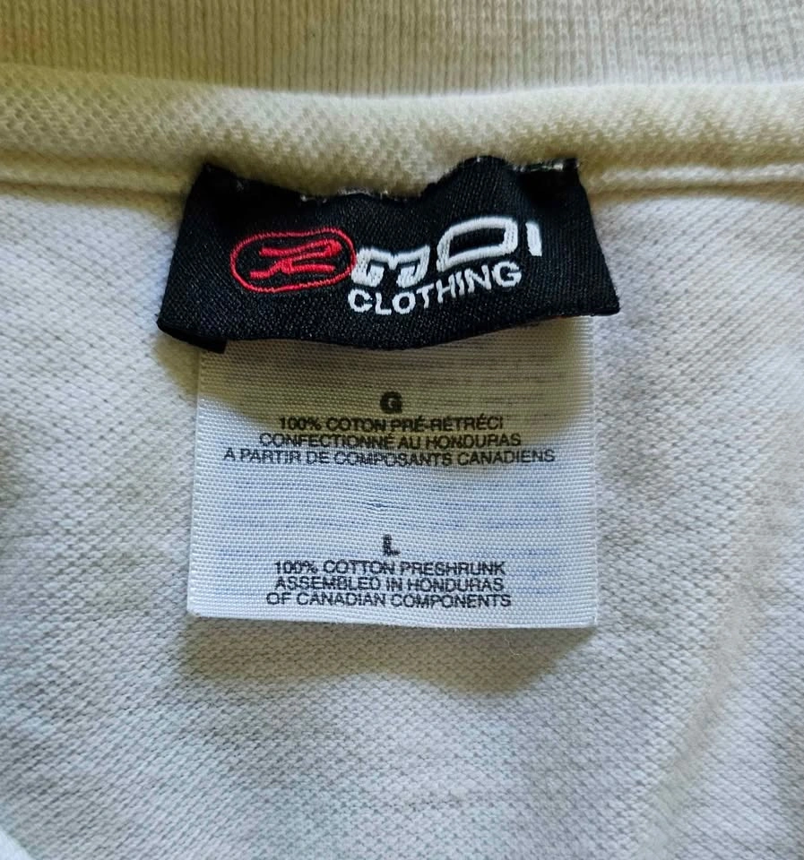 RMOI Men's Off-White Short Sleeve Polo Shirt - Size Large - photo 2