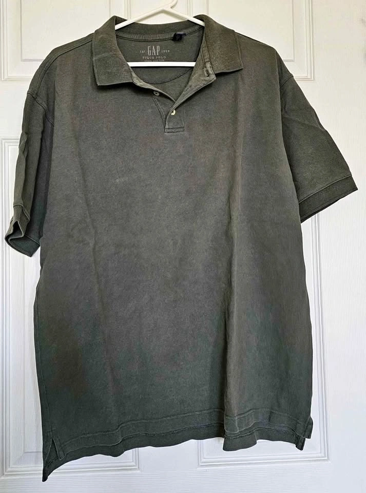 GAP Men's Short Sleeve Piqué Polo Shirt - Size Large