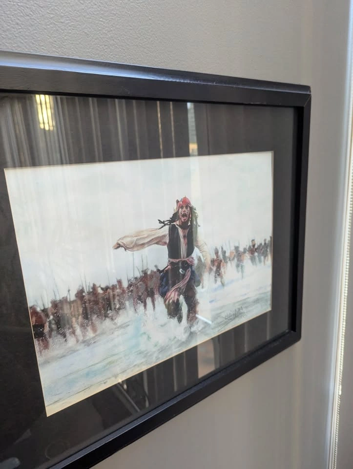 Framed Disney Painting - Pirates of the Caribbean 2 - photo 2