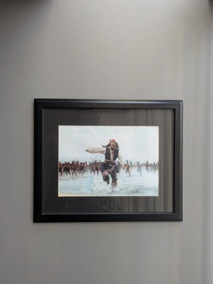Framed Disney Painting - Pirates of the Caribbean 2 - photo 3