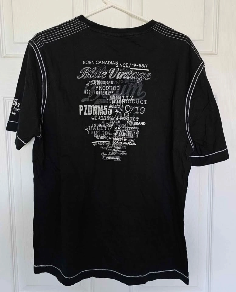 Point Zero Men's Graphic T-Shirt - Black - Size Large - photo 2