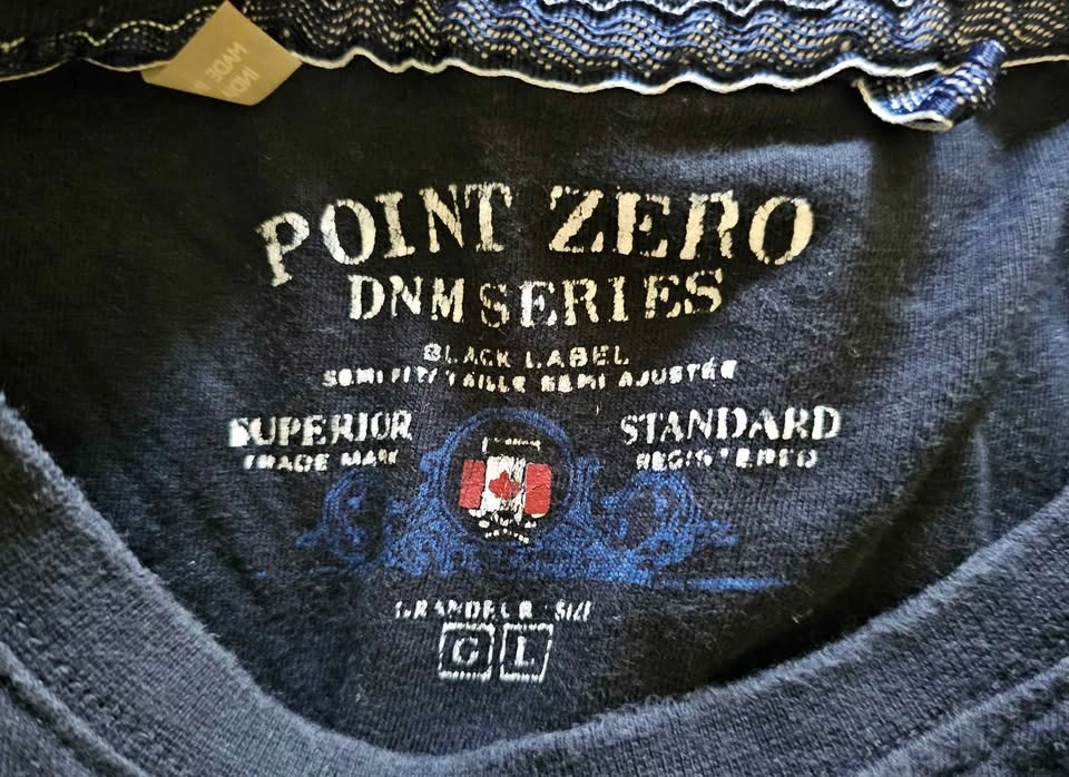 Point Zero Men's Graphic T-Shirt - Black - Size Large - photo 3
