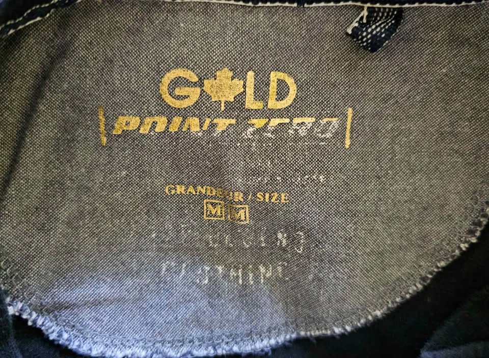 Point Zero Gold Men's Long Sleeve Graphic Henley Shirt - Size Me - photo 3