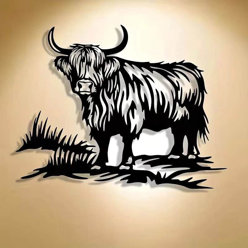 *NEW* Highland Cattle Metal Wall Art