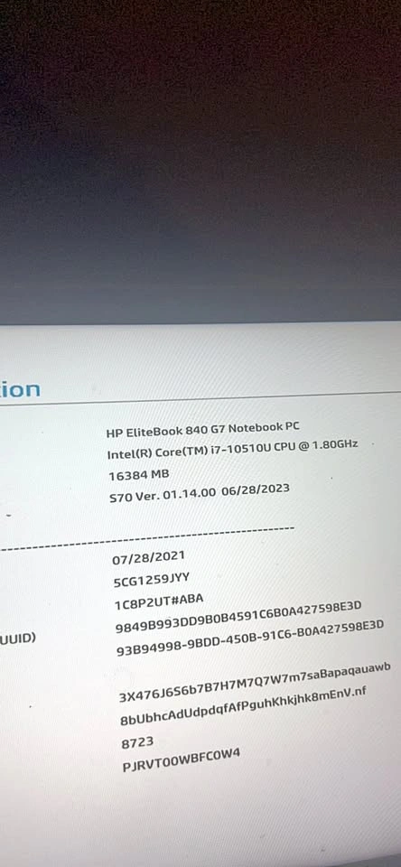 HP EliteBook 840 G7 Notebook PC