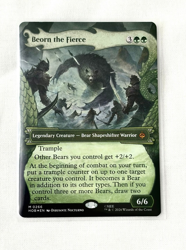 MTG Beorn the Fierce #266 The Hobbit Dragon Hoard Surge Foil