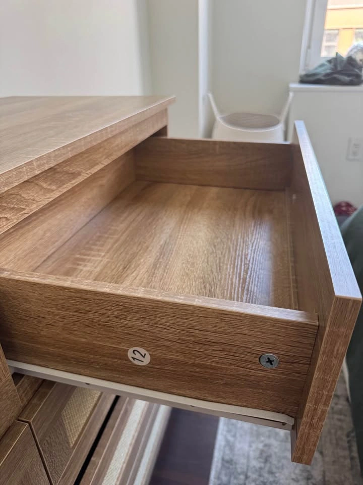 8-Drawer Dresser with Rattan Inlay - photo 3