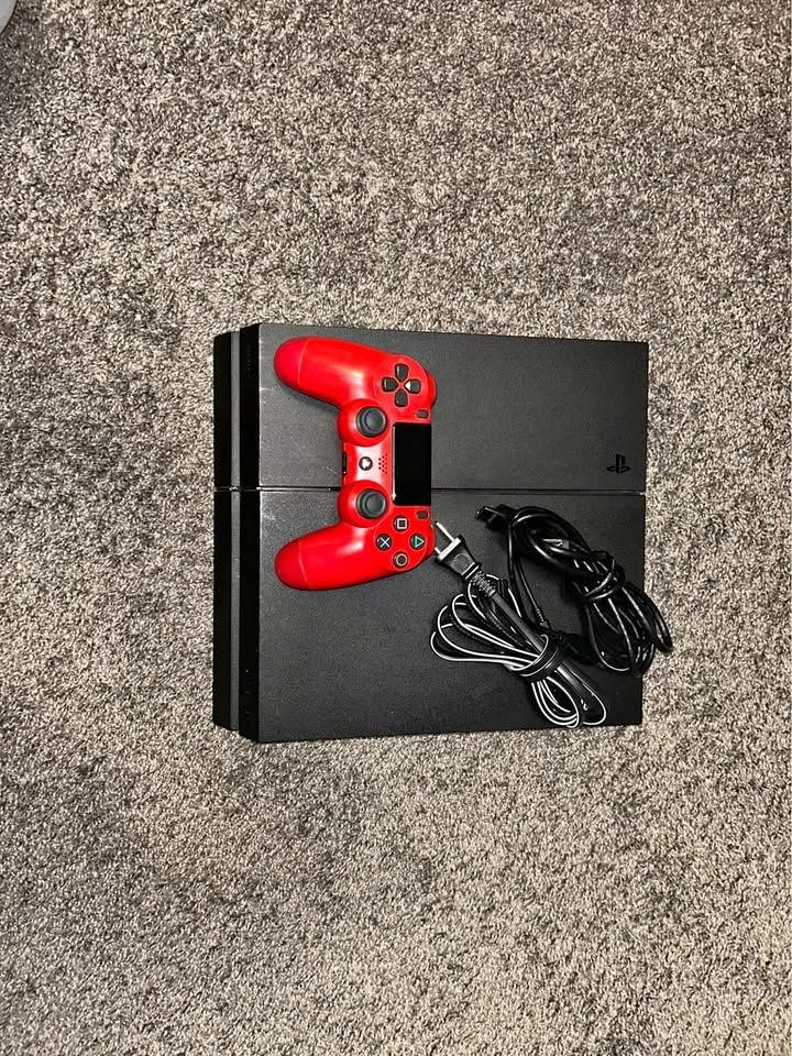 PS4 Original 500GB + Red Controller | Fully Working | Great Bund