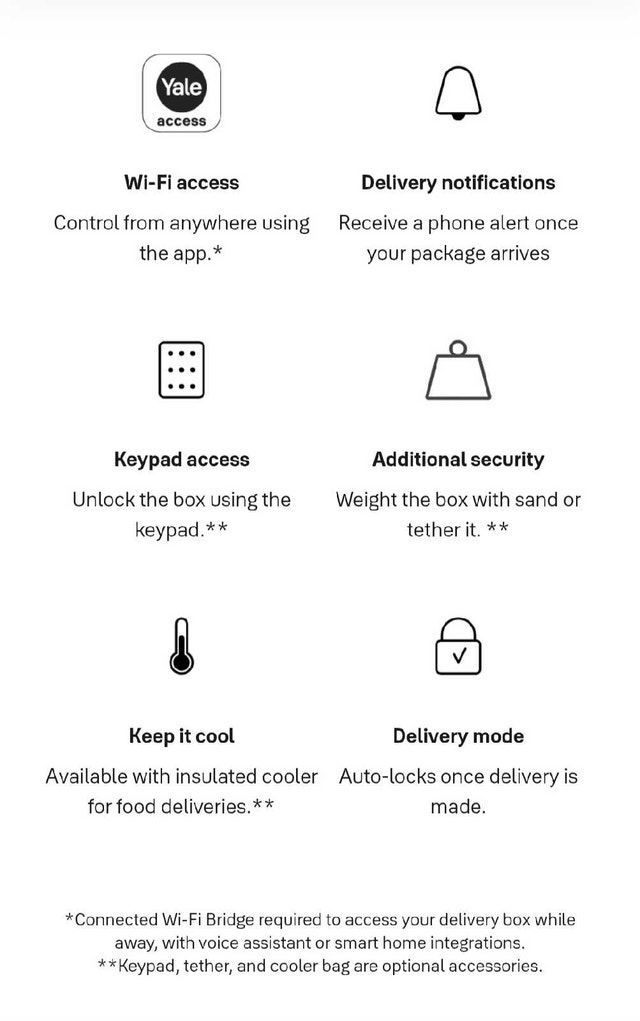 Yale Smart Delivery Box - Stop porch pirates - photo 2
